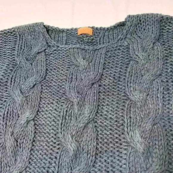 POL Chunky Cable Knit Relaxed Fit Crew neck Sweater. Ladies size S - Picture 9 of 9